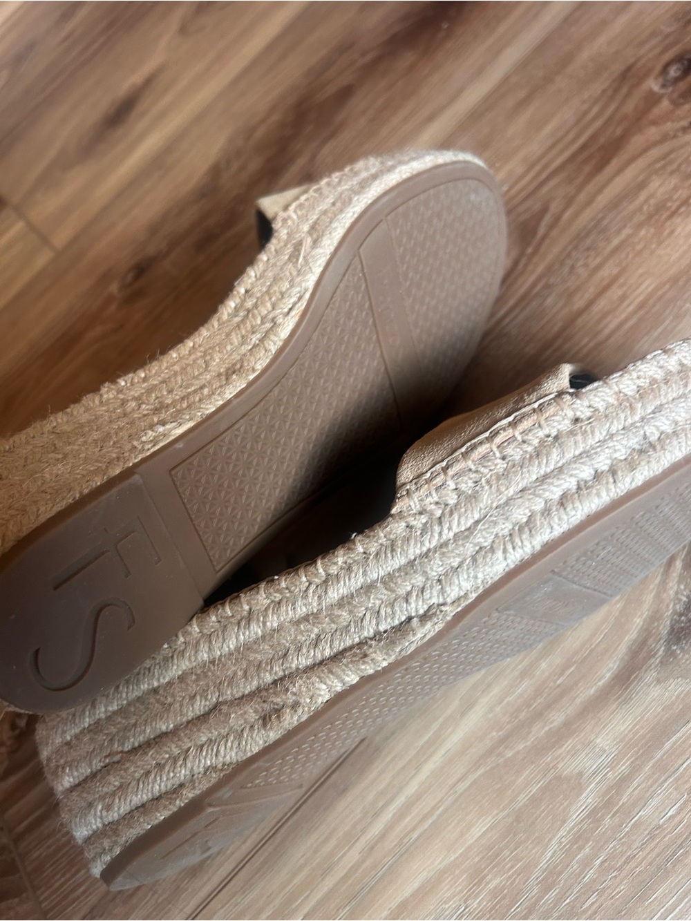 Franco Sarto Tan Suede Espadrille Ankle-Strap Sandals - Picture 7 of 8